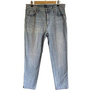 GAP Denim Best Girlfriend Light Wash Jeans Size 30 Distressed